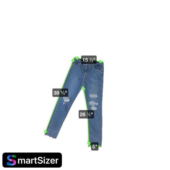 Women's Levi's Blue Skinny Jeans Size 32‎ - Picture 6 of 8